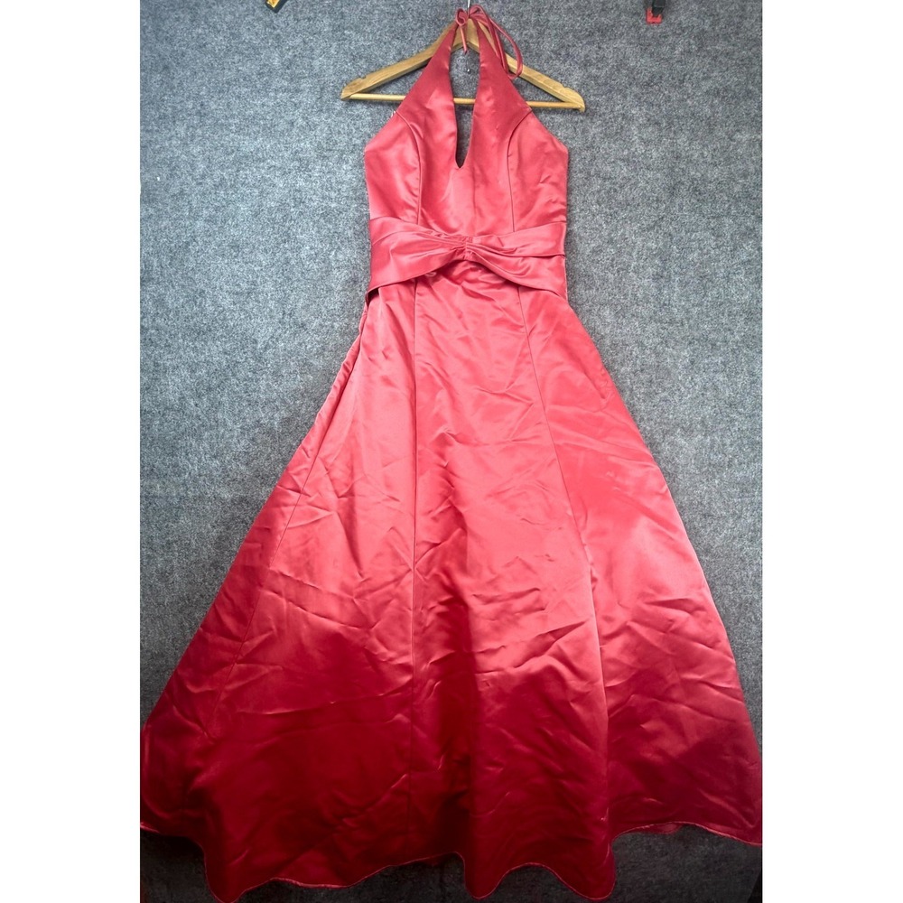 Vintage Jessica McClintock Gunne Sax‎ Medium Prom Dress Pink Satin Ballgown